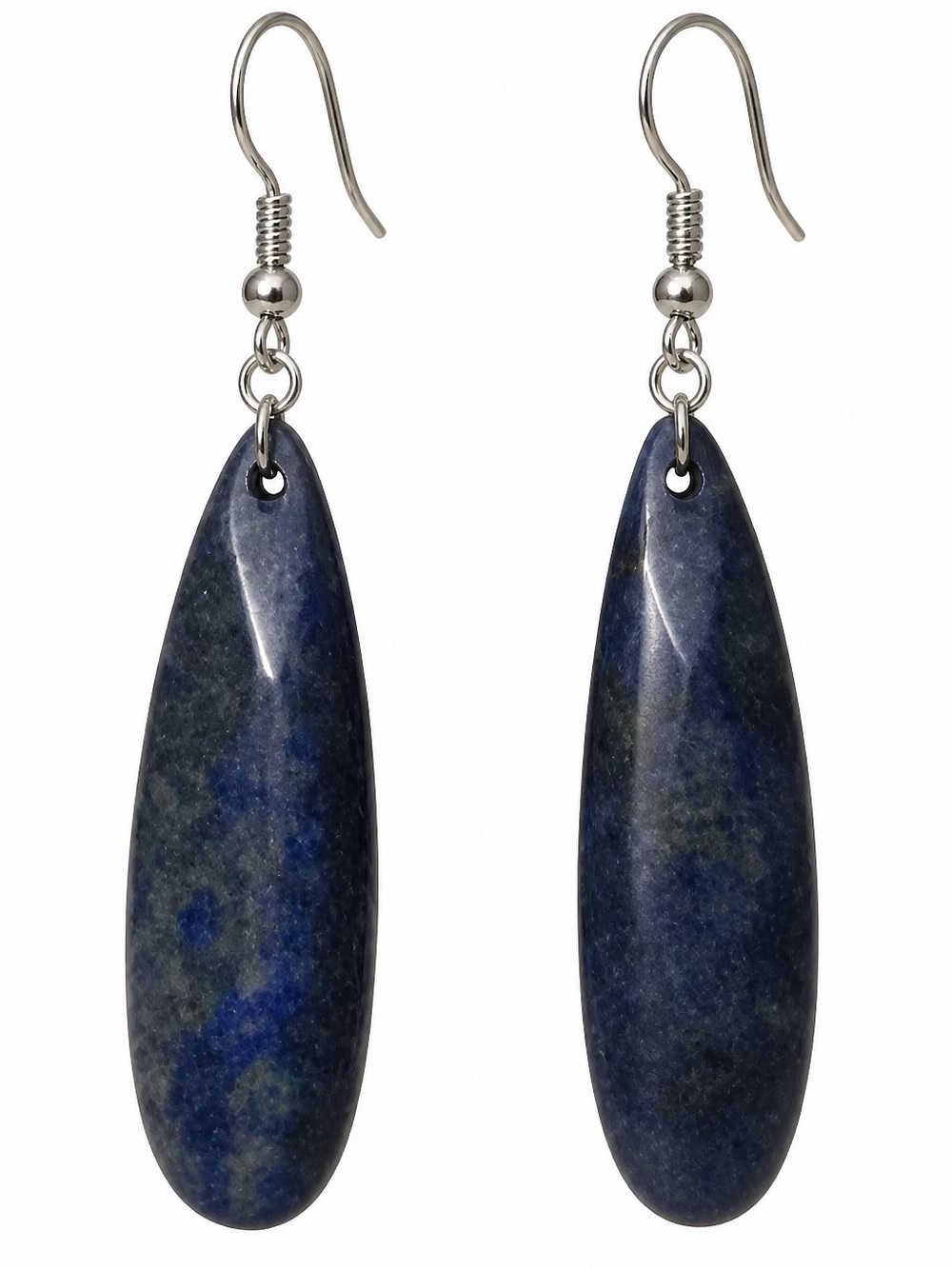 Boho hippie Giu Giu Lapis Lazuli Sterling Silver Earrings